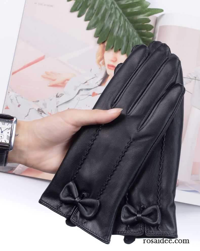 Handschuhe Damen Touchscreen Neu Trend Dicke 2019 Winddicht Rosa