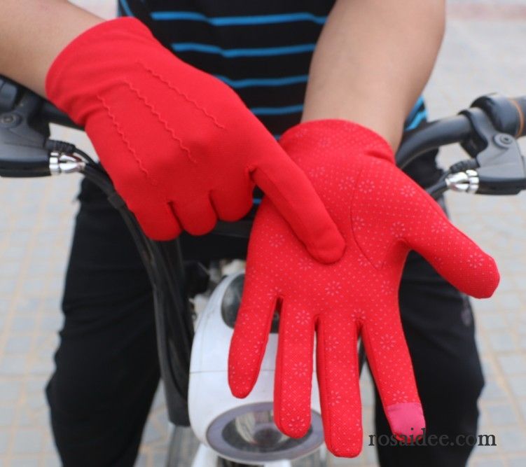 Handschuhe Herren Dünne Sonnenschutz Winddicht Damen Fahrrad Fahren Sport Schwarz