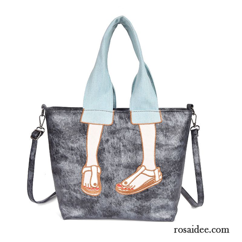 Handtaschen Damen Das Neue Hochschule Mode Rucksäcke Karikatur Großes Paket Hohe Kapazität Blau