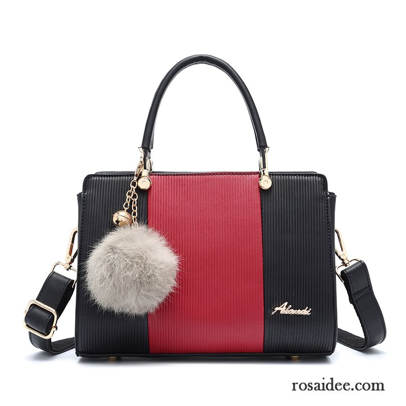 Handtaschen Damen Kaninchen-haar Hit Farbe Mode Das Neue Messenger-tasche Allgleiches Rosa Weiß