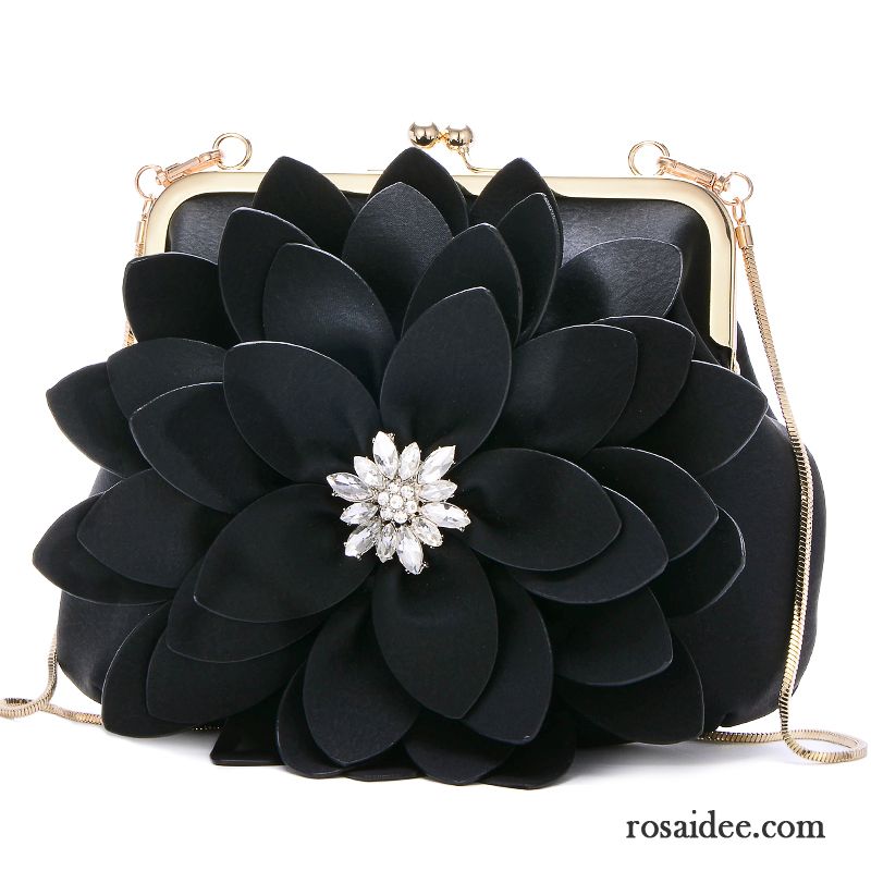Handtaschen Damen Kette Hohe Kapazität Das Neue Frühling Mode Blumen Grün