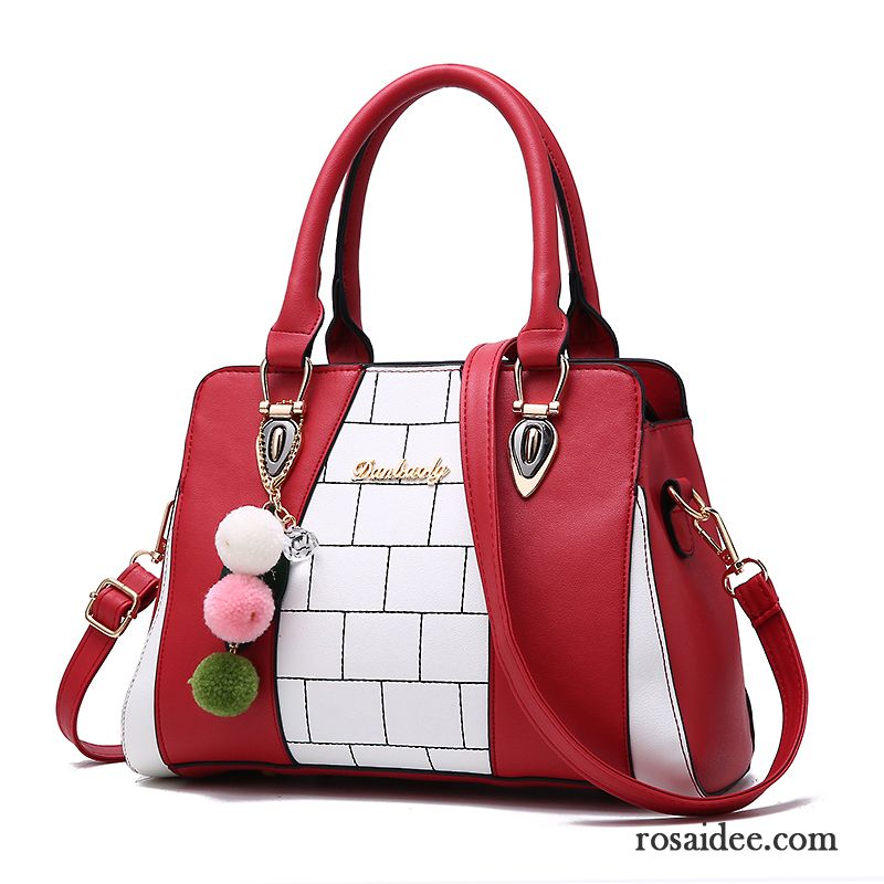 Handtaschen Damen Mode Messenger-tasche Temperament Großes Paket Das Neue Hit Farbe Grau