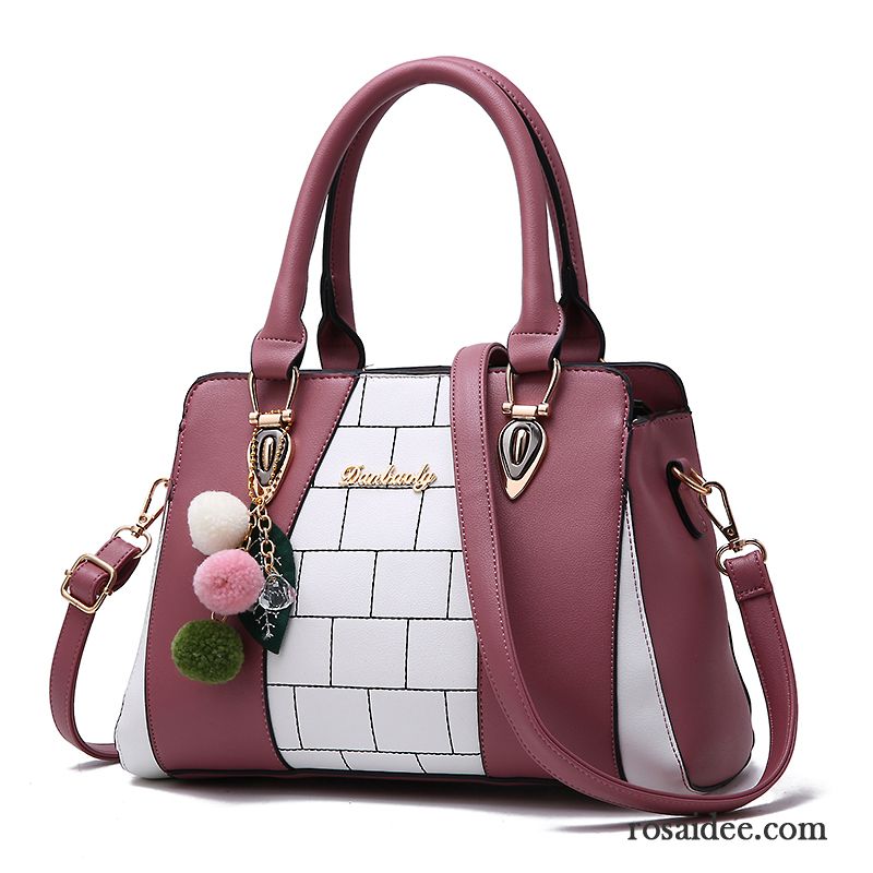 Handtaschen Damen Mode Messenger-tasche Temperament Großes Paket Das Neue Hit Farbe Grau