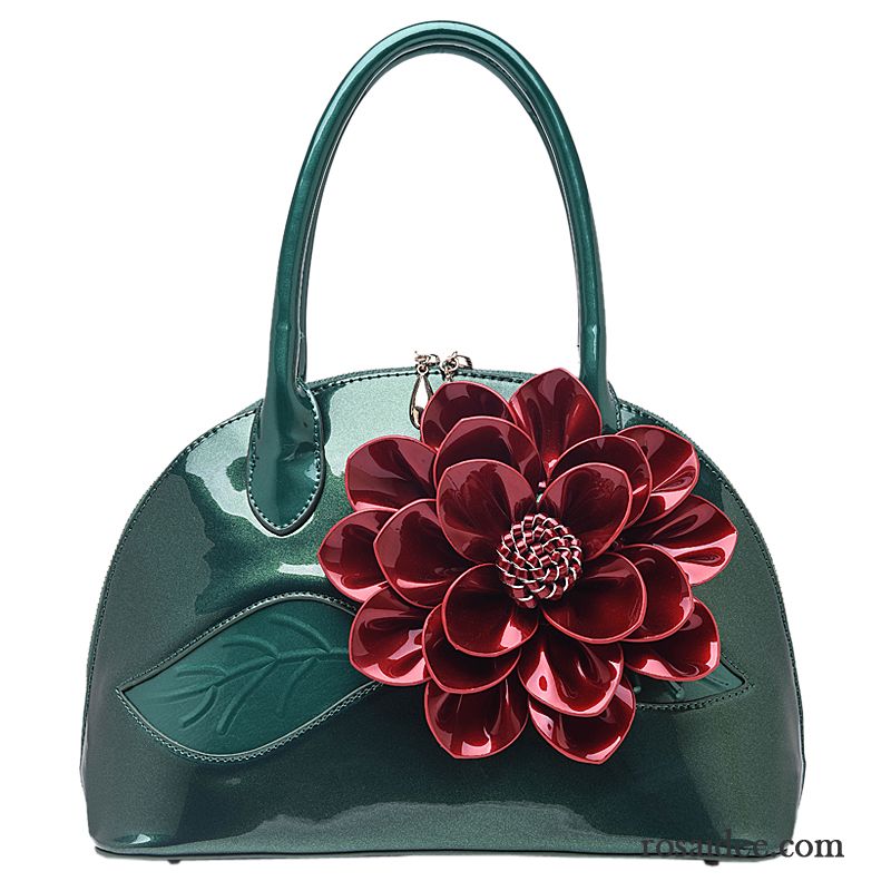 Handtaschen Damen Schalenpaket Mode Blumen Das Neue Süß Blau