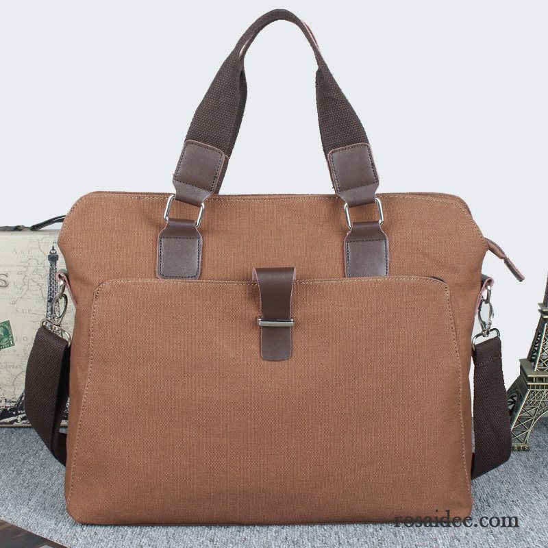 Handtaschen Herren Freizeit Aktentasche Kreuzung Messenger-tasche Geschäft Laptoptasche Braun