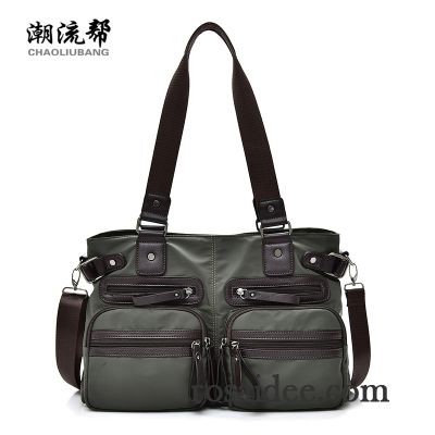 Handtaschen Herren Nylon Geschäft Schultertaschen Messenger-tasche Freizeit Wasserdicht Grün