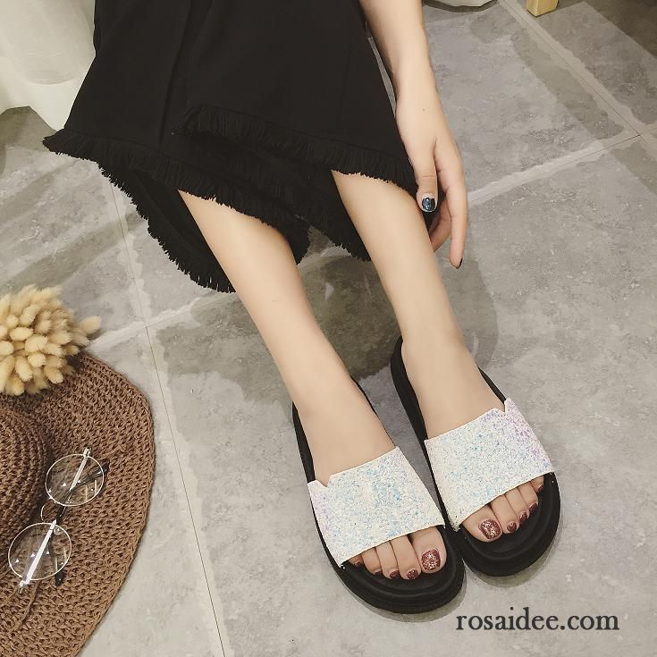 Hausschuhe Filz Damen Sommer Sandalen Flache Pantolette Mode Damen Hausschuhe Günstig