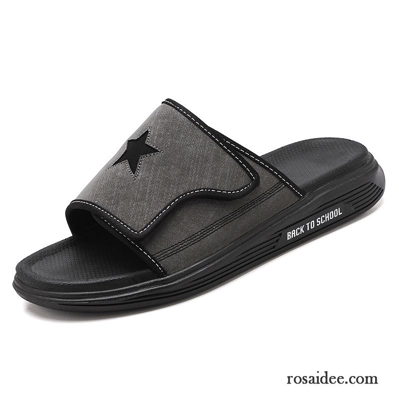 Hausschuhe Herren Mode Sommer Persönlichkeit Casual Neue Sandalen Sandfarben Schwarz