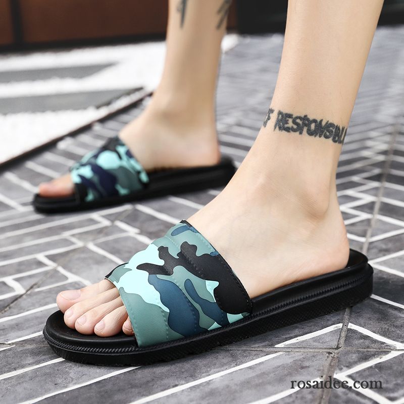 Hausschuhe Herren Trend Mode Sommer Rutschsicher Pantolette Camouflage