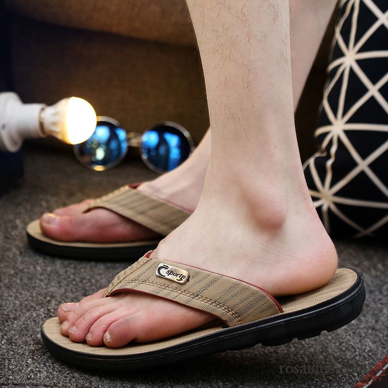 Hausschuhe Männer Cool Neue Schuhe Sandalen Herren Casual Trend Sommer Atmungsaktiv Hausschuhe Günstig