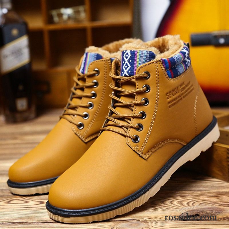 Herren Anzug Schuhe Wasserdicht Plus Samt Winter Kurze Herren Baumwolle Schuhe Thermische Casual Billig