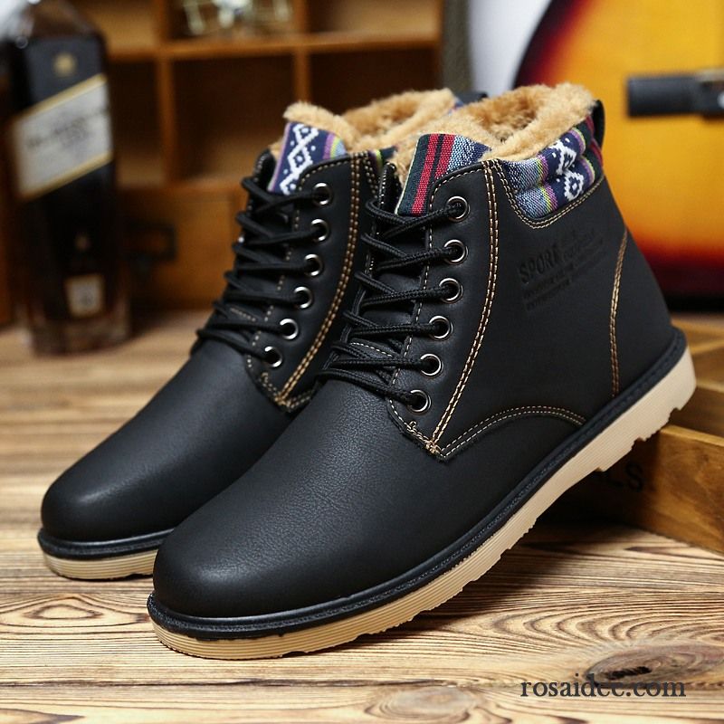 Herren Anzug Schuhe Wasserdicht Plus Samt Winter Kurze Herren Baumwolle Schuhe Thermische Casual Billig