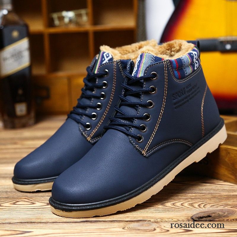 Herren Anzug Schuhe Wasserdicht Plus Samt Winter Kurze Herren Baumwolle Schuhe Thermische Casual Billig