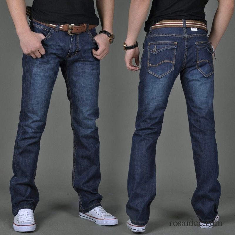 Herren Bootcut Jeans Günstig Hose Schlank Jugend Winter Herbst Jeans Gerade Herren Freizeit Lange