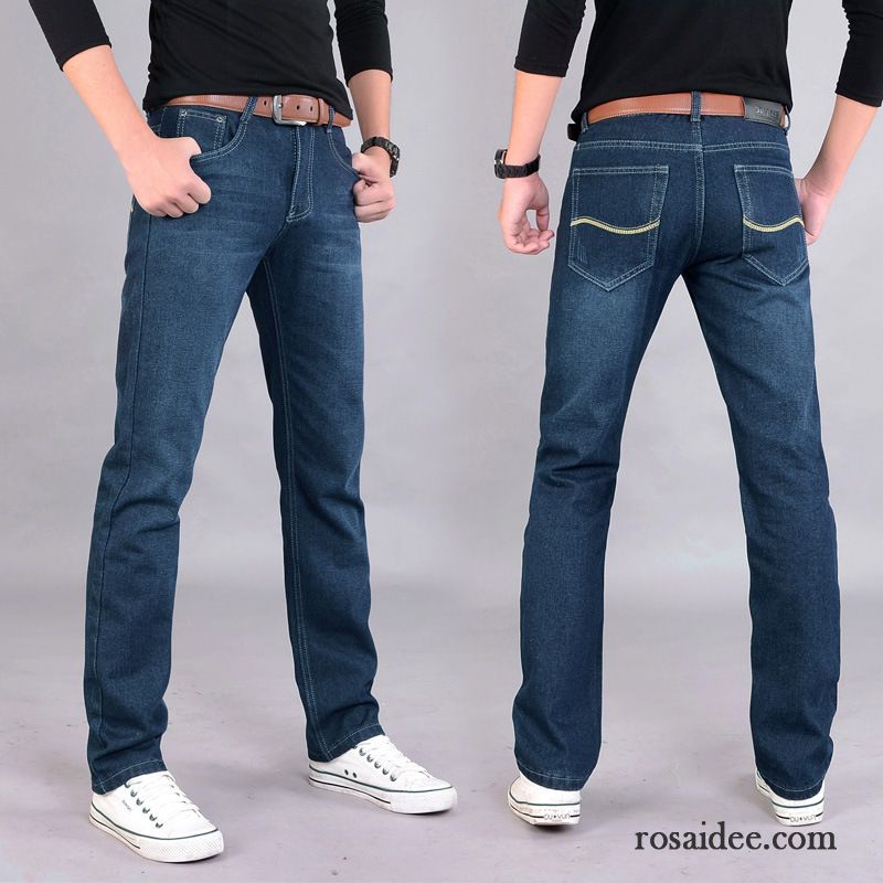 Herren Bootcut Jeans Günstig Hose Schlank Jugend Winter Herbst Jeans Gerade Herren Freizeit Lange