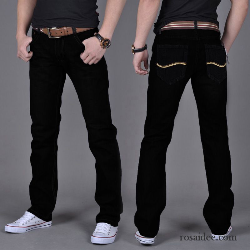 Herren Bootcut Jeans Günstig Hose Schlank Jugend Winter Herbst Jeans Gerade Herren Freizeit Lange