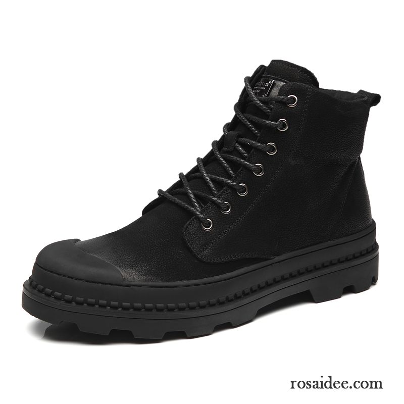 Herren Boots Sommer Schwarz Schuhe Stiefel Hohe Herbst Trend Cargohose Martin Stiehlt Herren Günstig