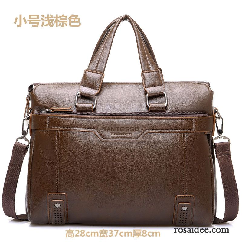 Herren Handtaschen Outlet Aktentasche Geschäft Kreuzung Herren Laptoptasche Handtaschen Freizeit Messenger-tasche Leder Kaufen