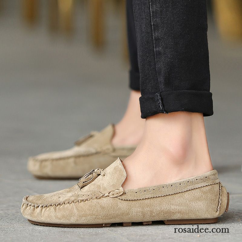 Herren Hausschuhe Sommer Slip-on Faul Schuhe Weiß Trend England Herbst Herren Lederschue Casual Kaufen