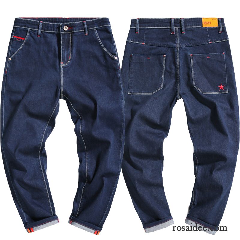 Herren Jeans Loose Fit Hell Schüler Herbst Feder Retro Blau Harlan Dünn Jeans Allgleiches Lose Neunte Hose Herren Kaufen