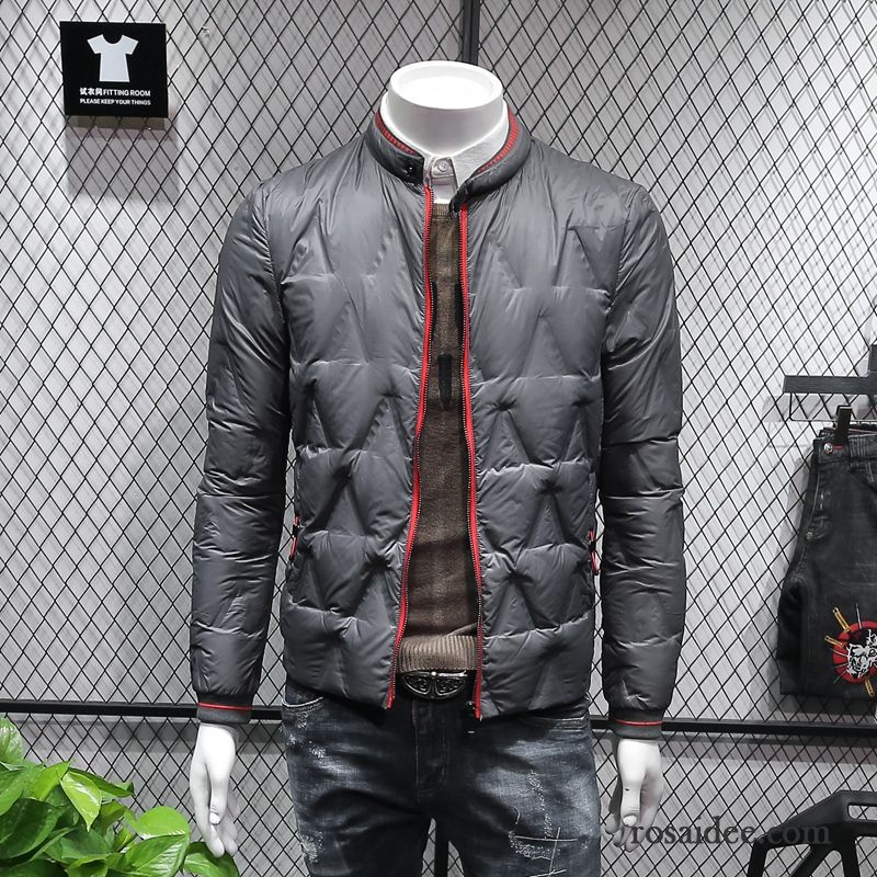 Herren Outdoorjacke Kurzer Absatz Trend Licht Freizeit Grün Warme Duck Nach Unten Stehkragen Weiß Herren Winter Überzieher Daunenjacke Kaufen