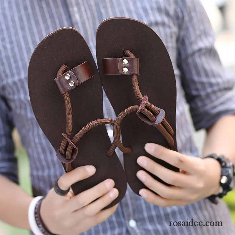 Herren Schuhe Sommer Strand Rutschsicher Casual Hausschuhe Trend Herren Pantolette Sandalen Billig