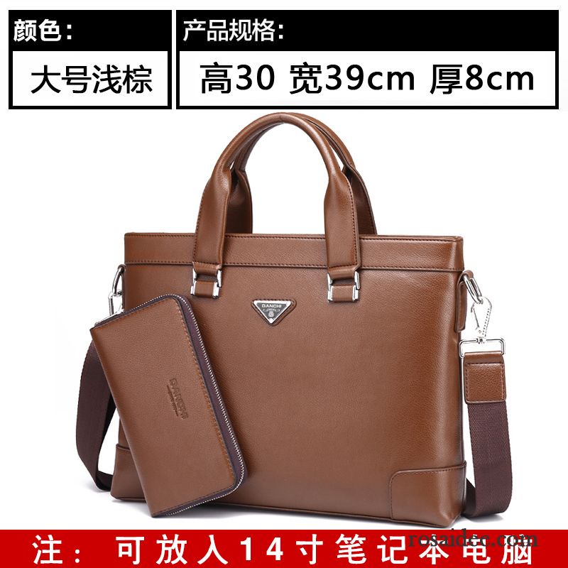 Herren Schultertasche Leder Messenger-tasche Laptoptasche Handtaschen Geschäft Kreuzung Herren Leder Freizeit Aktentasche