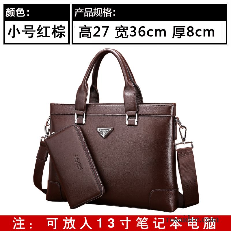 Herren Schultertasche Leder Messenger-tasche Laptoptasche Handtaschen Geschäft Kreuzung Herren Leder Freizeit Aktentasche