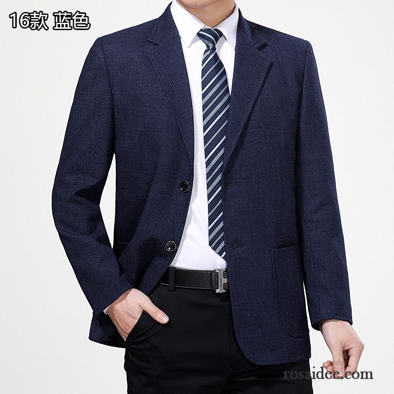 Herren Slim Fit Blazer Dünn Freizeit Herren Anzugjacke Feder Anzüg Herbst Günstig