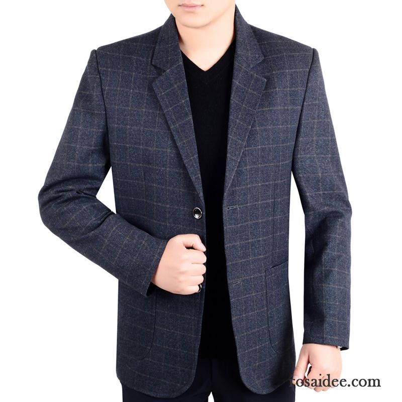 Herren Slim Fit Blazer Dünn Freizeit Herren Anzugjacke Feder Anzüg Herbst Günstig