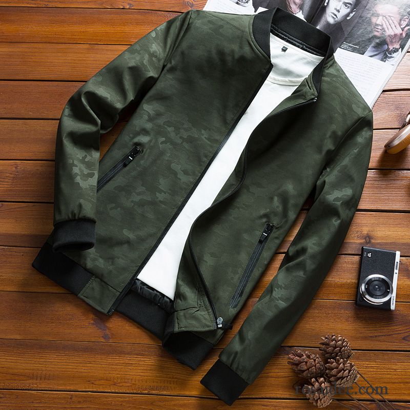 Herren Sommer Blouson Dünn Herbst Neu Jacke Überzieher Schlank Feder Herren Grau Freizeit Trend Verkaufen