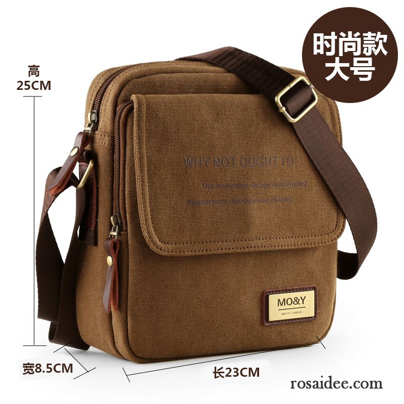 Herren Umhängetaschen Leder Outlet Canvastasche Freizeit Segeltuch Messenger-tasche Rucksäck Schultertaschen Herren Draussen