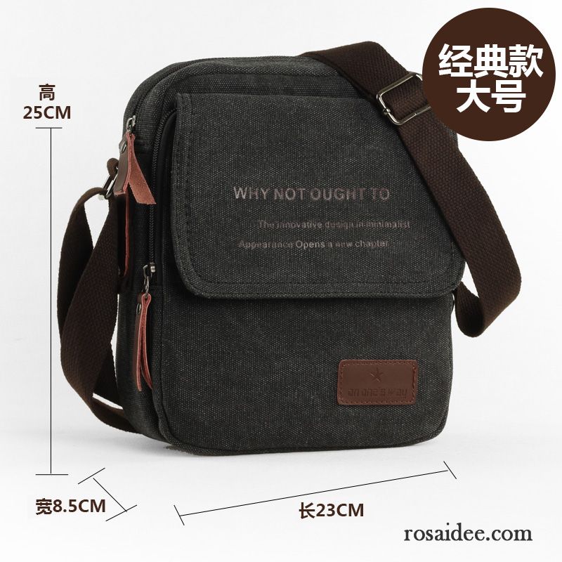 Herren Umhängetaschen Leder Outlet Canvastasche Freizeit Segeltuch Messenger-tasche Rucksäck Schultertaschen Herren Draussen