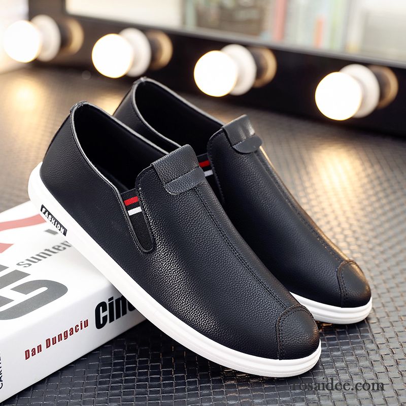 Herren Wildlederschuhe Casual Skaterschuhe Slip-on Feder Neue Faul Trend England Herren Günstig