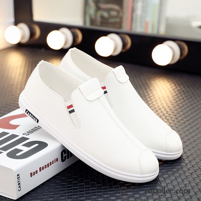 Herren Wildlederschuhe Casual Skaterschuhe Slip-on Feder Neue Faul Trend England Herren Günstig