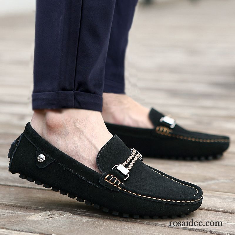 Herrenschuhe Online Echtleder Persönlichkeit Fahrschuhe Allgleiches Plus Samt Herren England Grün Gefrostet Jugend Trend Herbst Neue Günstig