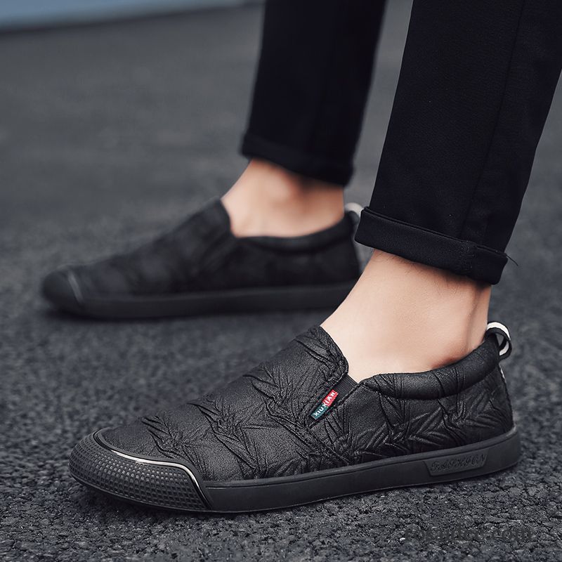 Herrenschuhe Silber Casual Tuch Schuhe Weiche Sohle Faul Allgleiches Herren Atmungsaktiv Trend Skaterschuhe Schüler Herbst Billig