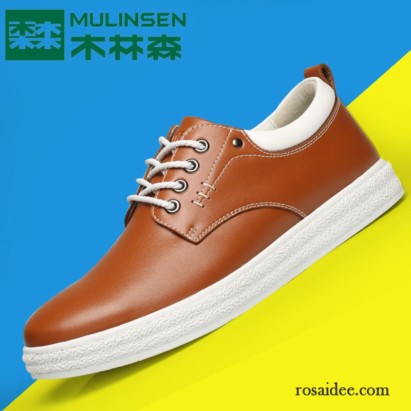 Herrenschuhe Sneaker Skaterschuhe Neue Echtleder Herbst Allgleiches Trend Herren Casual