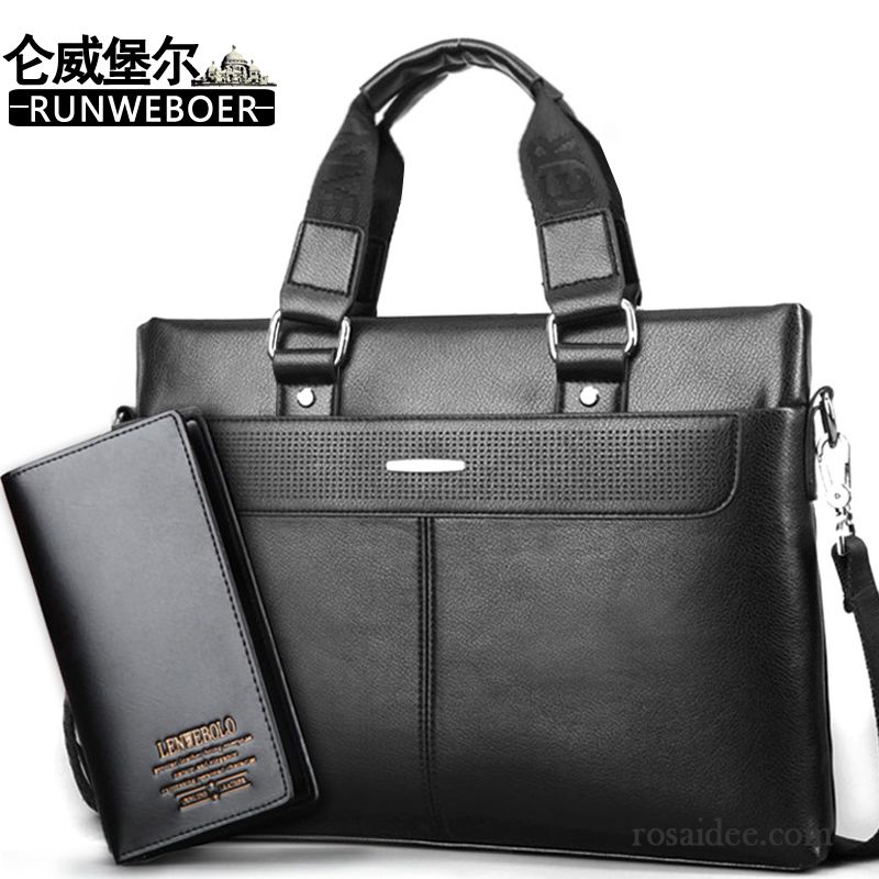 Hochwertige Ledertaschen Herren Herren Freizeit Handtaschen Geldbörse Leder Messenger-tasche Geschäft