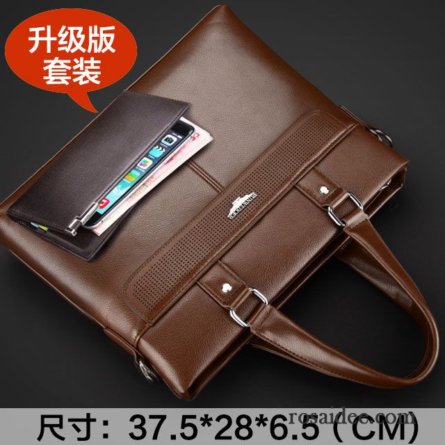 Hochwertige Ledertaschen Herren Herren Freizeit Handtaschen Geldbörse Leder Messenger-tasche Geschäft