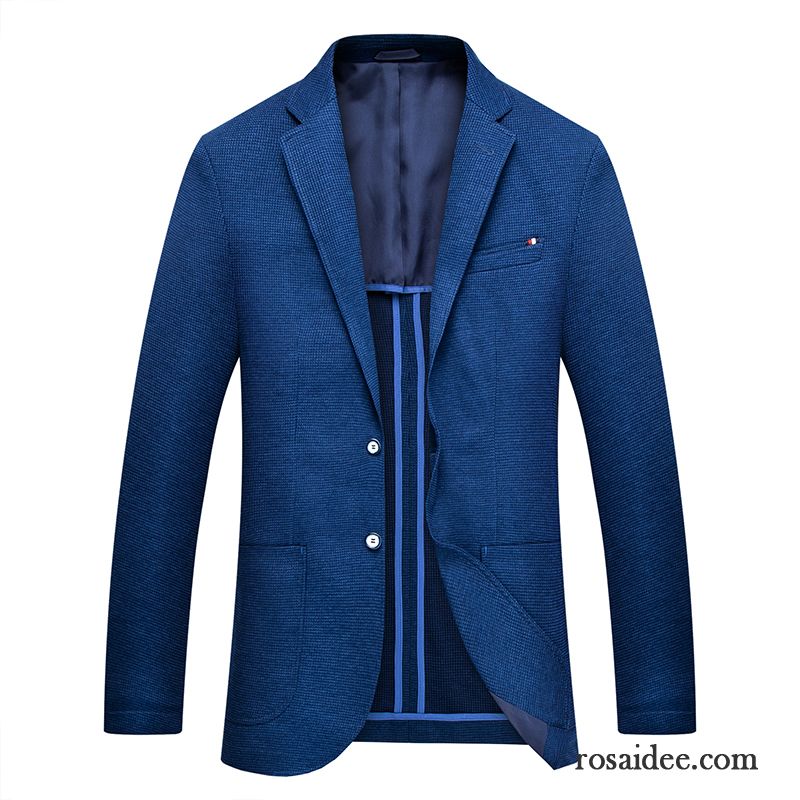 Hochzeitsblazer Herren Sommer Klassisch Winter Herbst Blau Anzüg Herren Anzugjacke Marke Freizeit Rein Neue