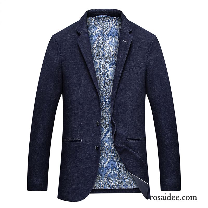 Hochzeitsblazer Herren Sommer Klassisch Winter Herbst Blau Anzüg Herren Anzugjacke Marke Freizeit Rein Neue