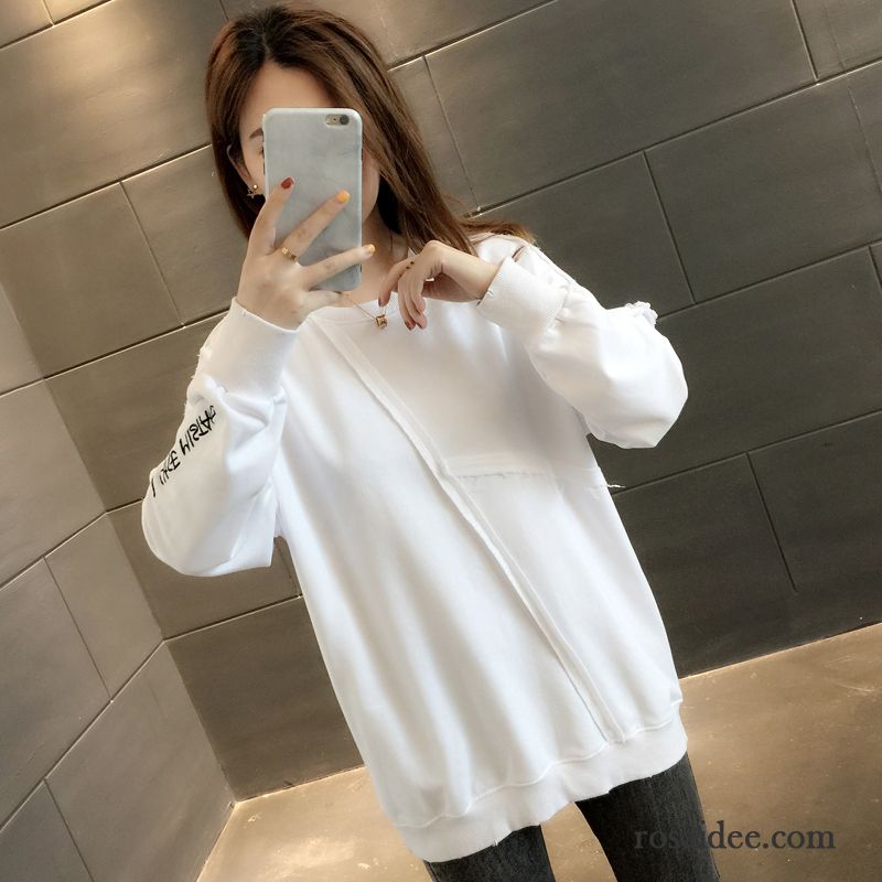 Hoodie Damen Herbst Hoodies Feder Lose Trend Neu Gelb