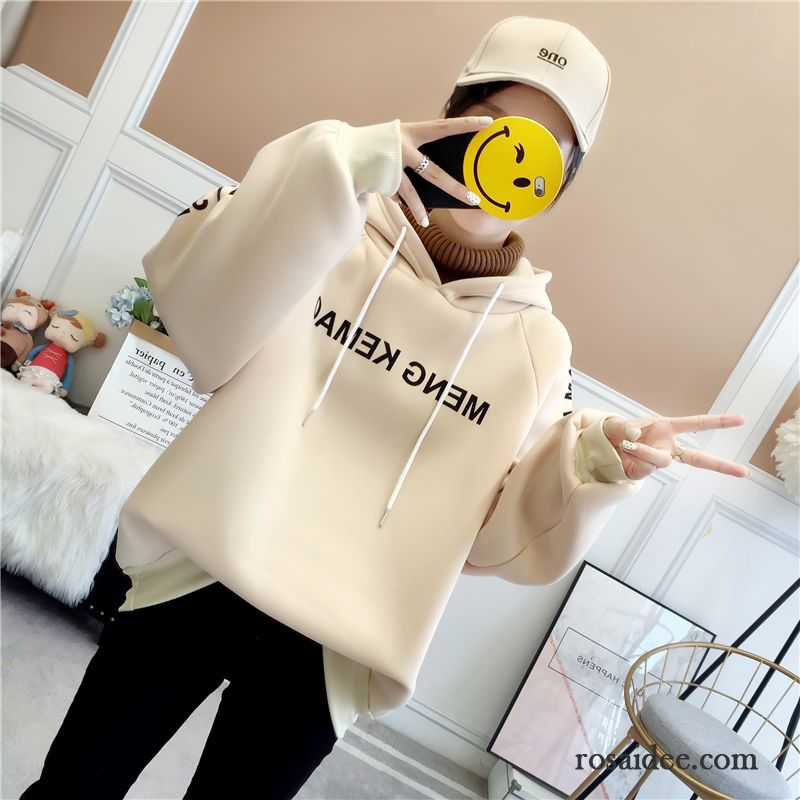 Hoodie Damen Herbst Neu Trend Schüler Verdickung Hoodies Gelb