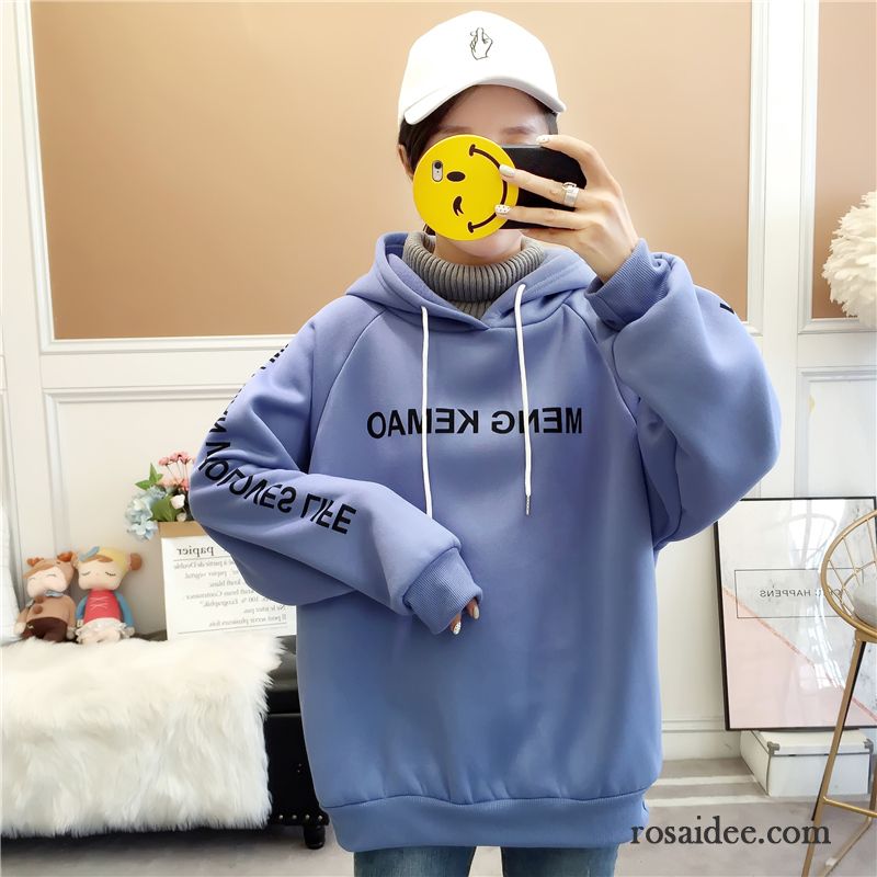 Hoodie Damen Herbst Neu Trend Schüler Verdickung Hoodies Gelb