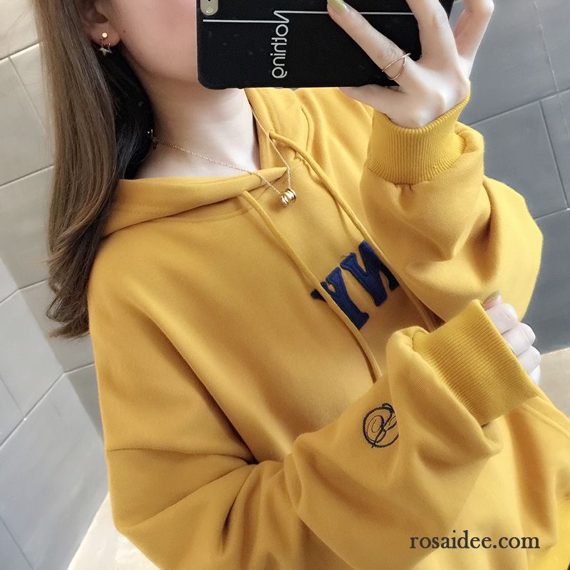 Hoodie Damen Lose Überzieher Neu Mit Kapuze Trend Feder Grün