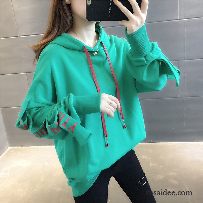 Hoodie Damen Neu Überzieher Hoodies Trend Herbst Ultra Blau