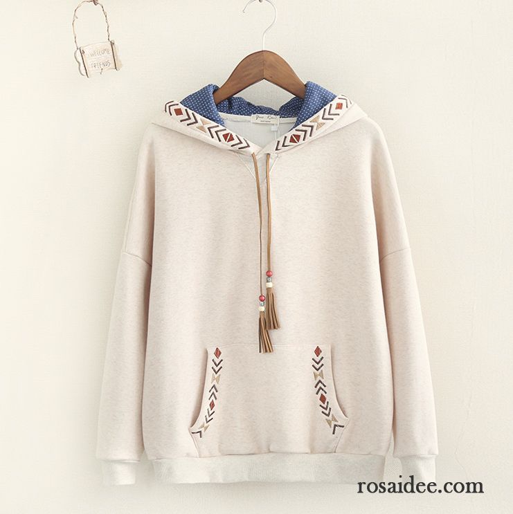 Hoodie Damen Schüler Hoodies Groß Trend Überzieher Herbst Marineblau