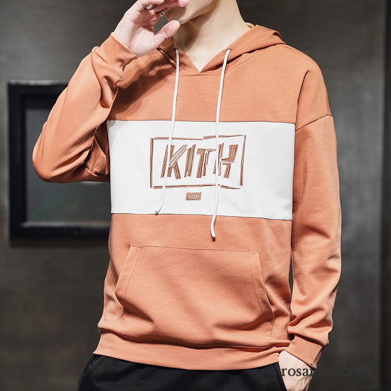 Hoodie Herren Herbst Neu Überzieher Mantel Feder Mit Kapuze Gelb