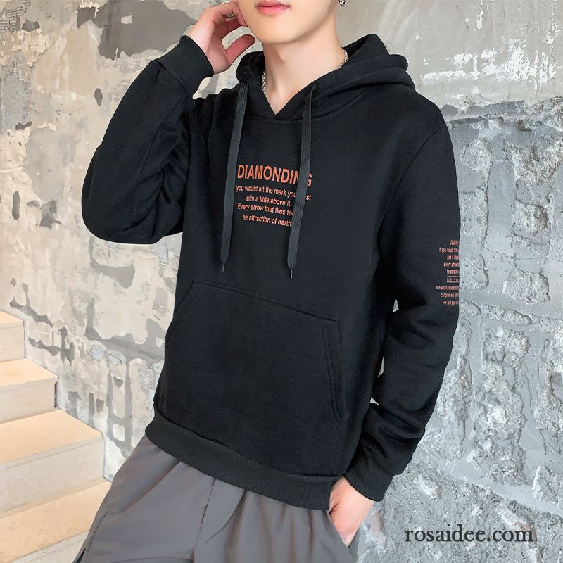 Hoodie Herren Hoodies Trend Feder Neu Schüler Lange Ärmel Weiß